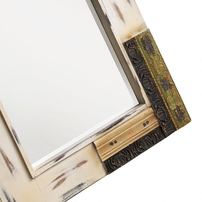 Espejo vintage 80x120cm madera de abeto y mdf