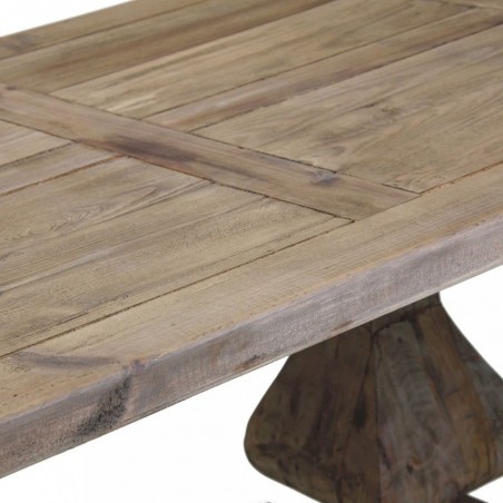 Mesa comedor rústica 250x100cm pino reciclado - Erizho Mesa comedor rústica 250x100cm pino reciclado - Erizho