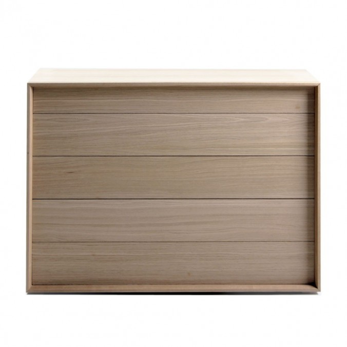 Cómoda 110x44x80h fabricada en roble macizo