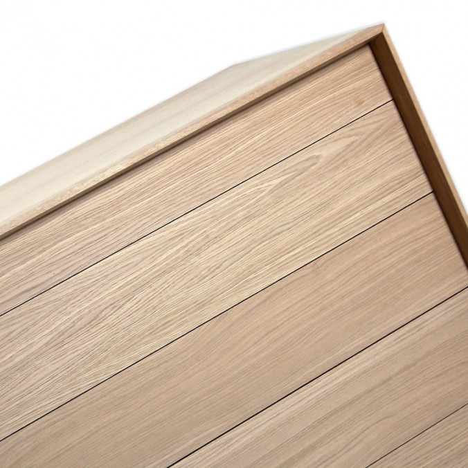 Cómoda 110x44x80h fabricada en roble macizo