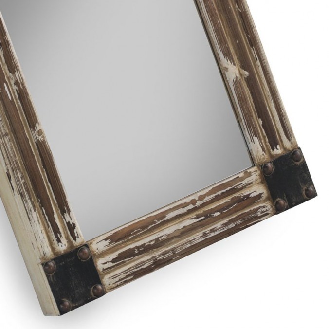 Espejo industrial 60x70cm pino
