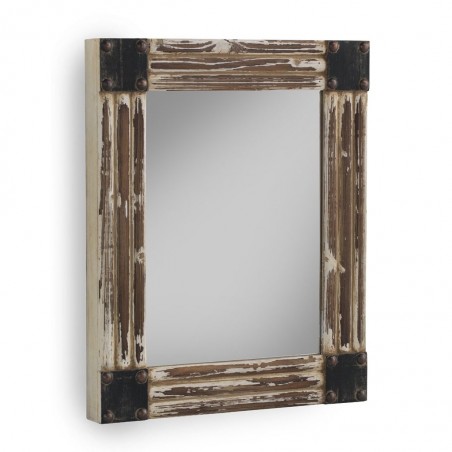 Espejo industrial 60x70cm pino