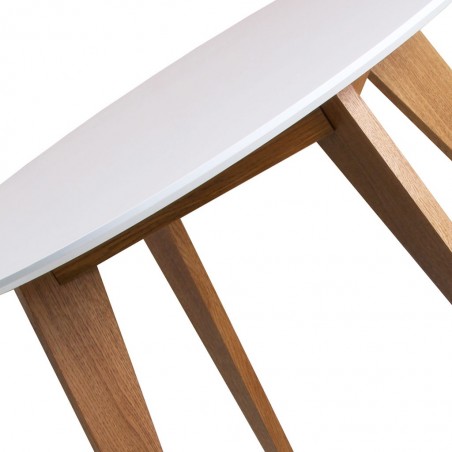 Mesa redonda estilo nórdico de chapa roble - 3 tamaños