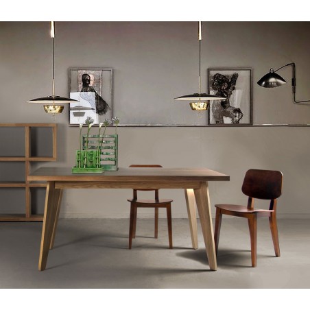 Mesa de comedor chapa de roble natural - 4 tamaños