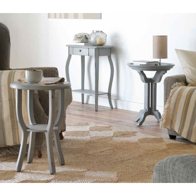 Mesita provenzal  56x71cm madera de abeto y DMF