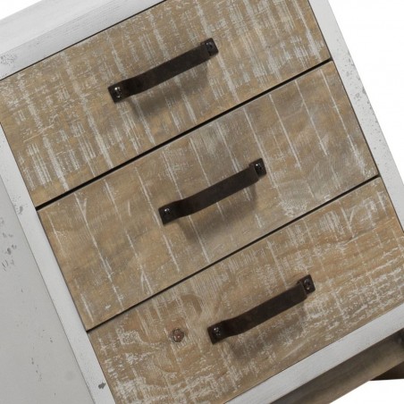 Mesita estilo vintage 50x57cm en madera decapé