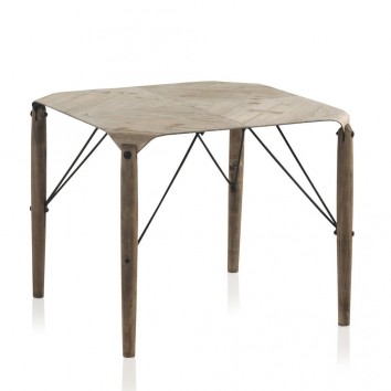 Mesita auxiliar 60x49cm estilo nórdico madera de abeto