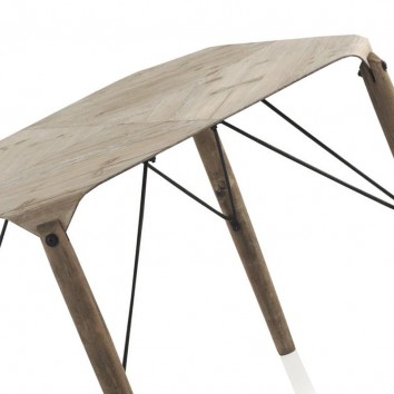 Mesita auxiliar 60x49cm estilo nórdico madera de abeto 2