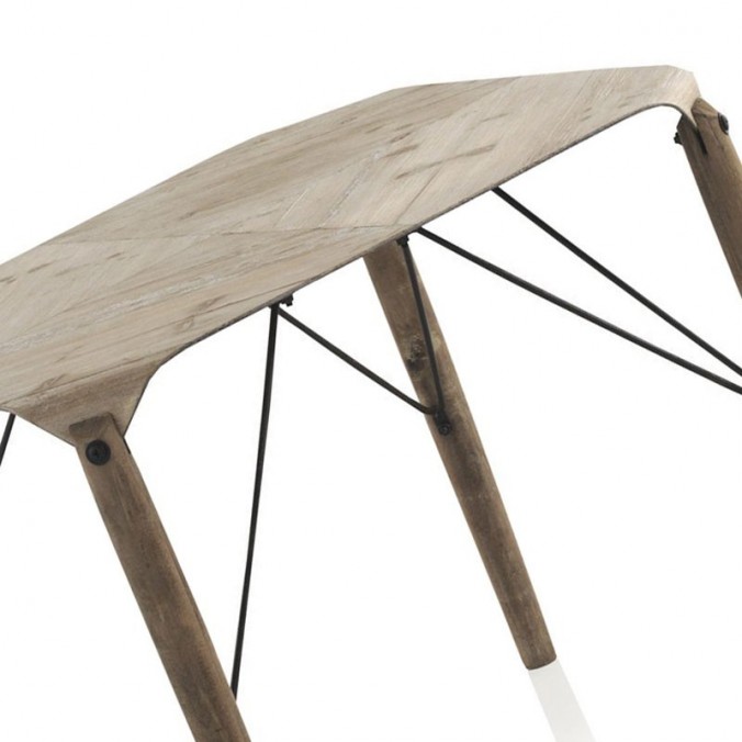 Mesita auxiliar 60x49cm estilo nórdico madera de abeto Mesita auxiliar 60x49cm estilo nórdico madera de abeto