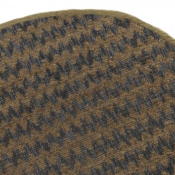 Alfombra espiga redonda 120cm yute y algodón 2
