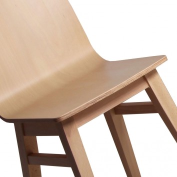 Silla estilo nórdico madera de haya maciza. 2