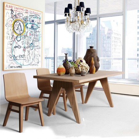 Silla estilo nórdico madera de haya maciza.