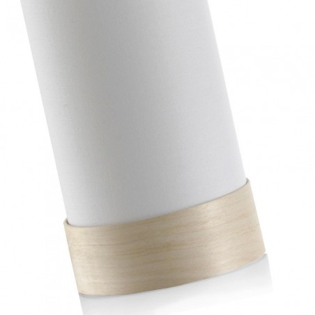 Lámpara de mesa con pantalla 13x26cm blanca