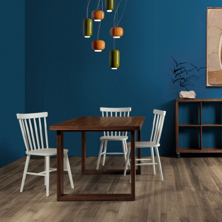 Silla vintage 47x44x85h madera de haya maciza