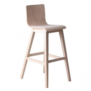 Silla alta estilo nórdico madera de haya maciza.