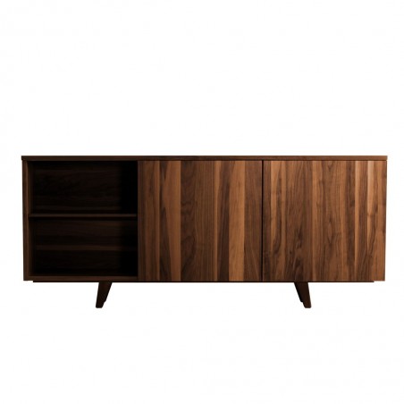 Buffet 210cm diseño contemporaneo en madera de nogal