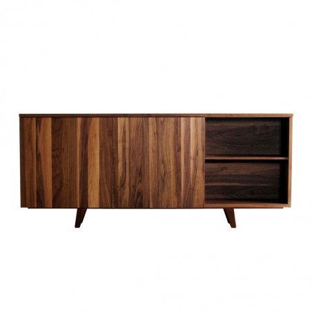 Buffet 210cm diseño contemporaneo en madera de nogal