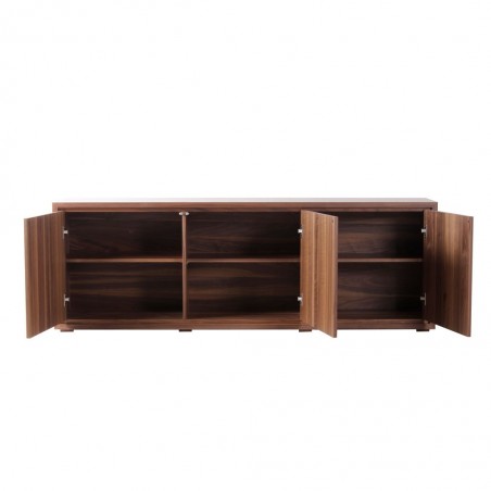 Buffet 180cm diseño contemporaneo en madera de nogal