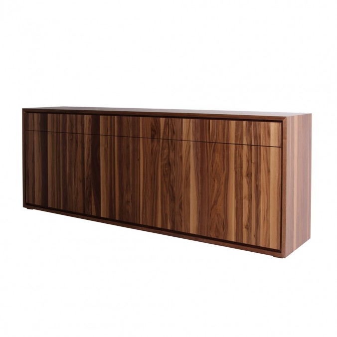 Buffet 240cm diseño contemporaneo en madera de nogal