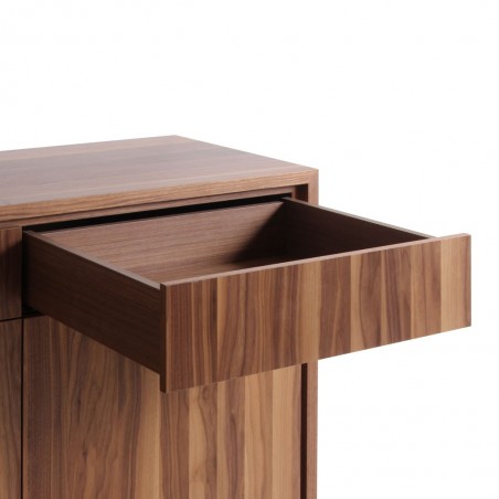 Buffet 240cm diseño contemporaneo en madera de nogal