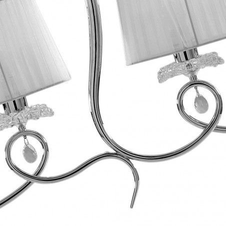 Lámpara de techo lineal 4 luces clásico romántico