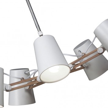 Lámpara de techo 5 luces estilo escandinavo 2