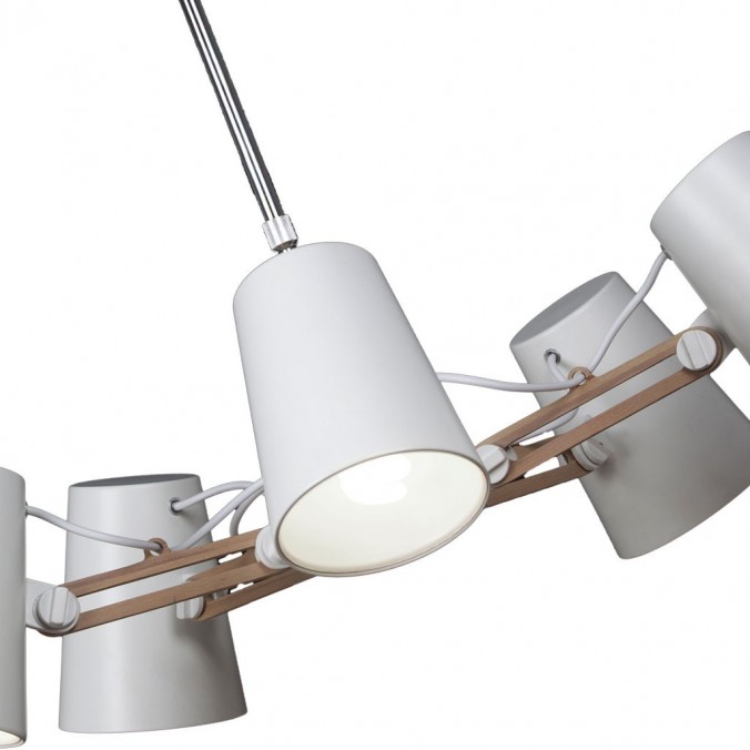 Lámpara de techo 5 luces estilo escandinavo