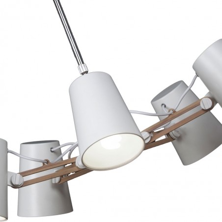 Lámpara de techo 5 luces estilo escandinavo