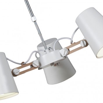 Lámpara de techo 3 luces estilo escandinavo 2