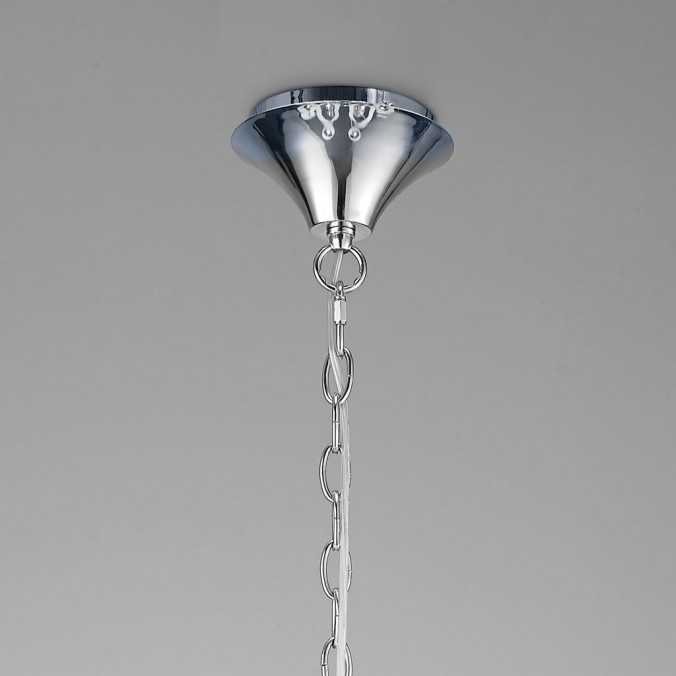 Lámpara techo 9 luces burbujas de cristal