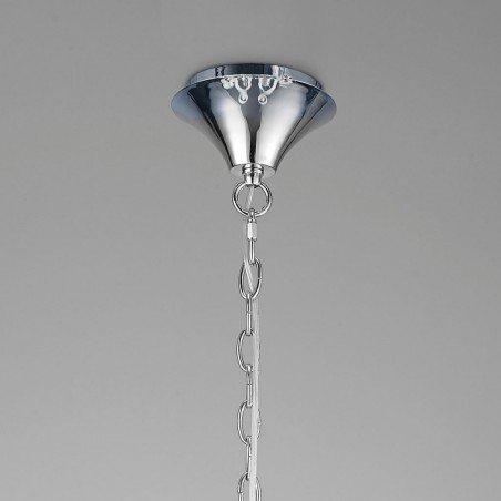 Lámpara techo 3 luces 50cm burbujas de cristal