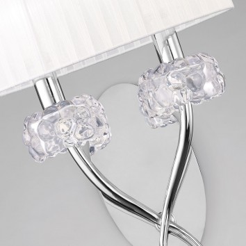 Aplique de pared 2 luces burbujas de cristal 2