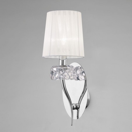 Aplique de pared 1 luz  burbujas de cristal