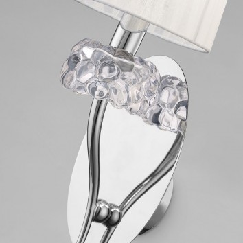 Aplique de pared 1 luz  burbujas de cristal 2