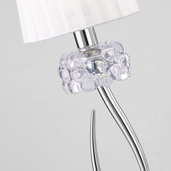 Lámpara de mesa 46cm  burbujas de cristal