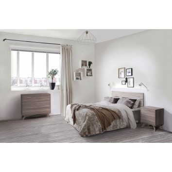 Cabezal madera estilo nordico color roble blanco 2