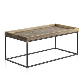 Mesa centro 120x60 estilo vintage industrial