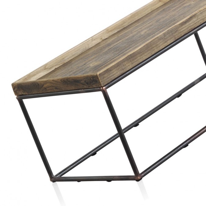 Mesa centro 120x60 estilo vintage industrial