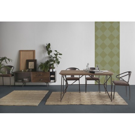 Mesa comedor 150x90 estilo vintage industrial