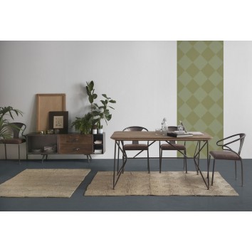 Silla estilo industrial 48x52x77h en hierro 2