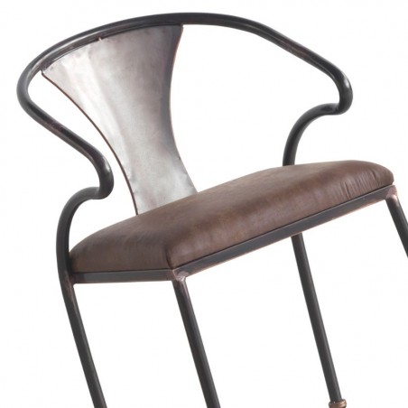 Silla estilo industrial 48x52x77h en hierro