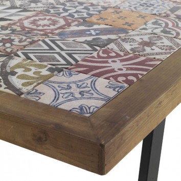 Mesa comedor 195x90cm cerámica vintage 2