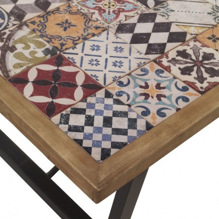 Mesa de centro 115x70cm cerámica vintage