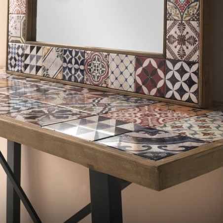 Consóla cerámica vintage 125x50x80h