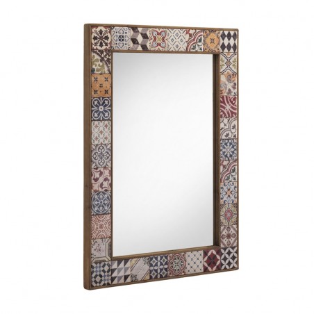 Espejo vintage marco con cerámica 83x113cm