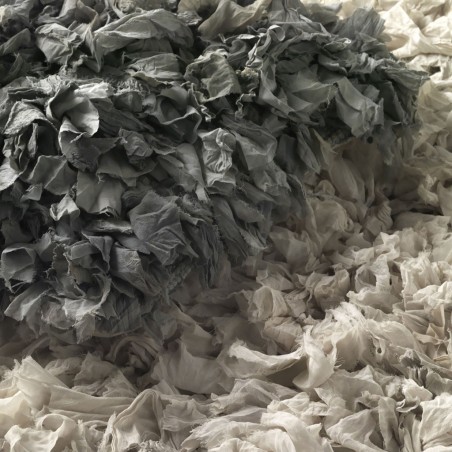 Alfombra trapillo blanco roto 60x120cm