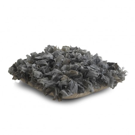 Cojín trapillo tono gris 45x45cm