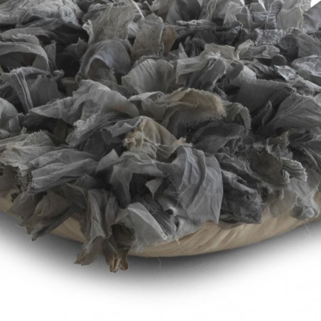 Cojín trapillo tono gris 45x45cm