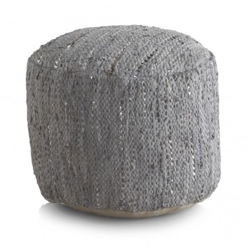Puff redondo tejido étnico 45x35cm