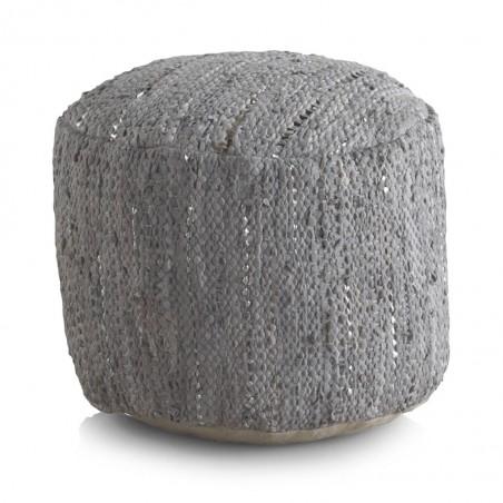 Puff redondo tejido étnico 45x35cm